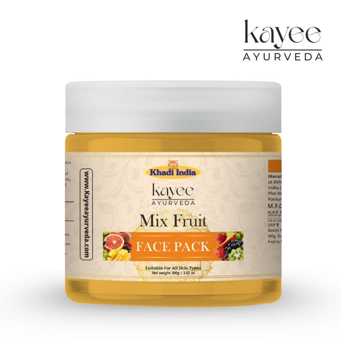 Kayee Ayurveda Mix Fruit Face Pack 100gm