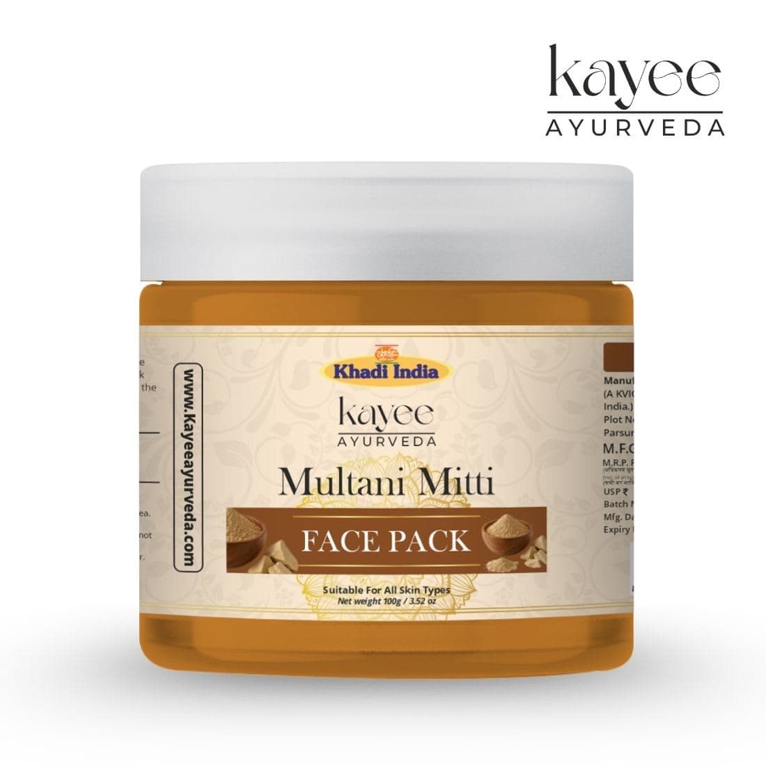 Kayee Ayurveda Multani Mitti Face pack 100gm