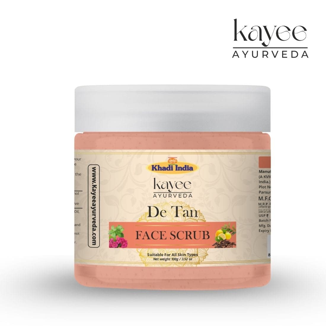 Kayee Ayurveda De-Tan Face Scrub 100gm
