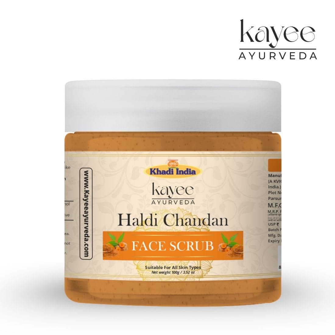 Kayee Ayurveda Haldi Chandan Face Scrub 100gm