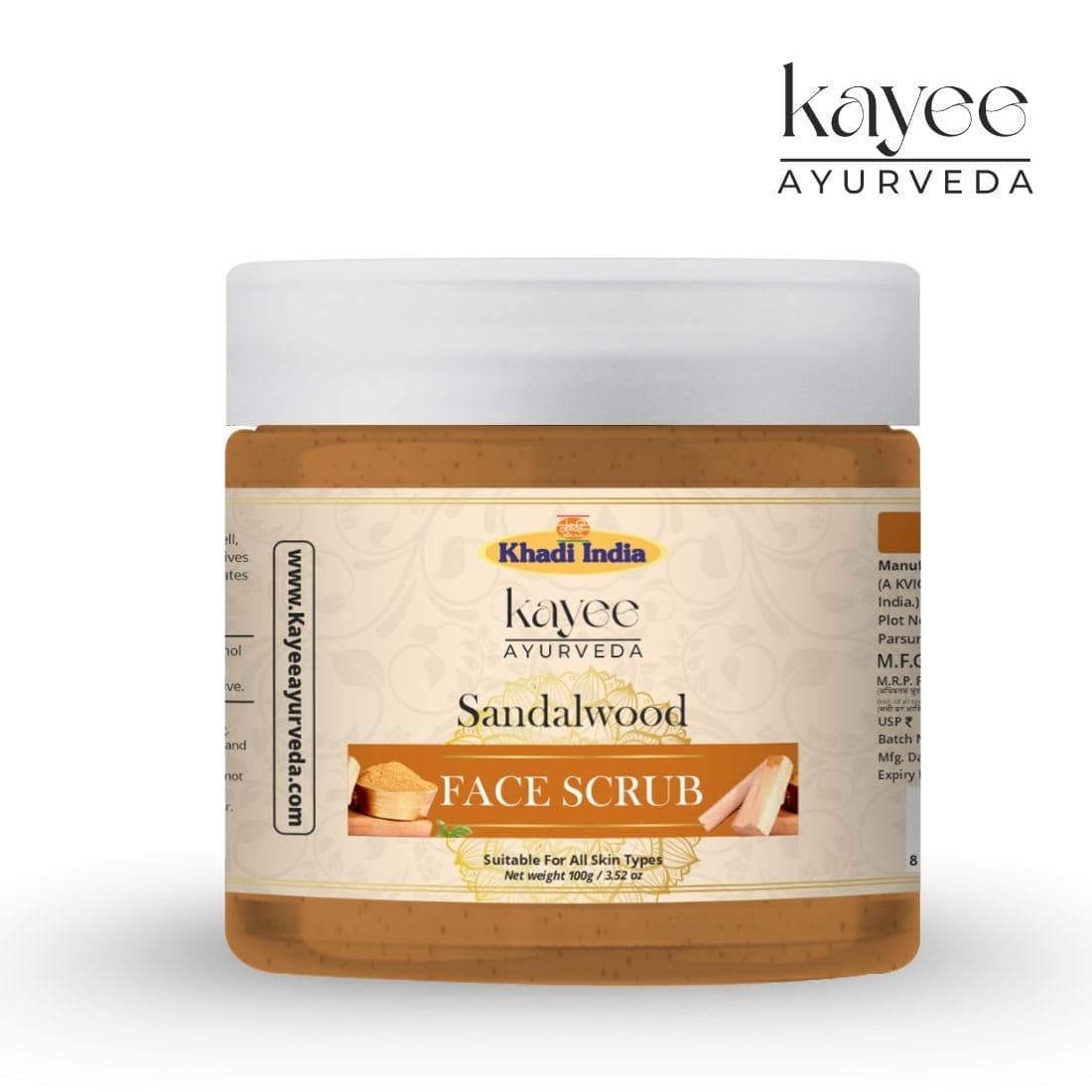 Kayee Ayurveda Sandalwood Face Scrub 100gm